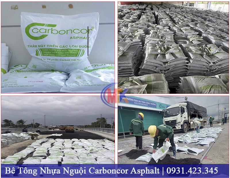 Bê tông nhựa nguội Carboncor Asphalt 25kg do Công ty Xây Dựng MTK phân phối